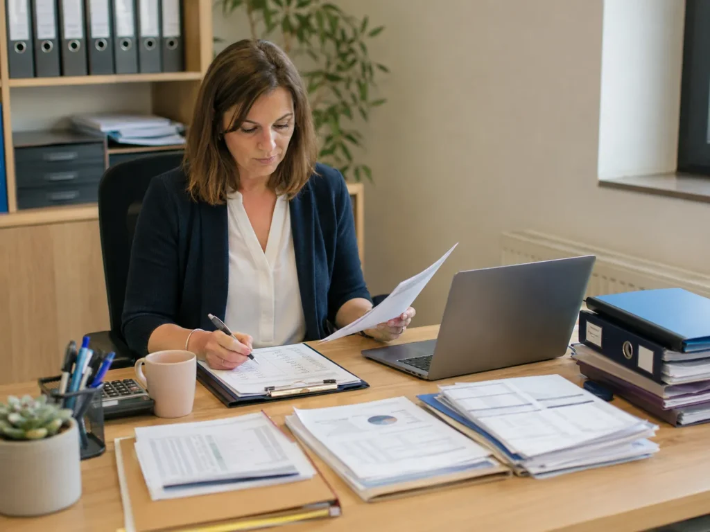 dossier-client-administratif-bien-structure-tpe dossier client administratif, classement documents clients, arborescence numérique, fiche client TPE, assistante administrative, Île-de-France, Seine-et-Marne